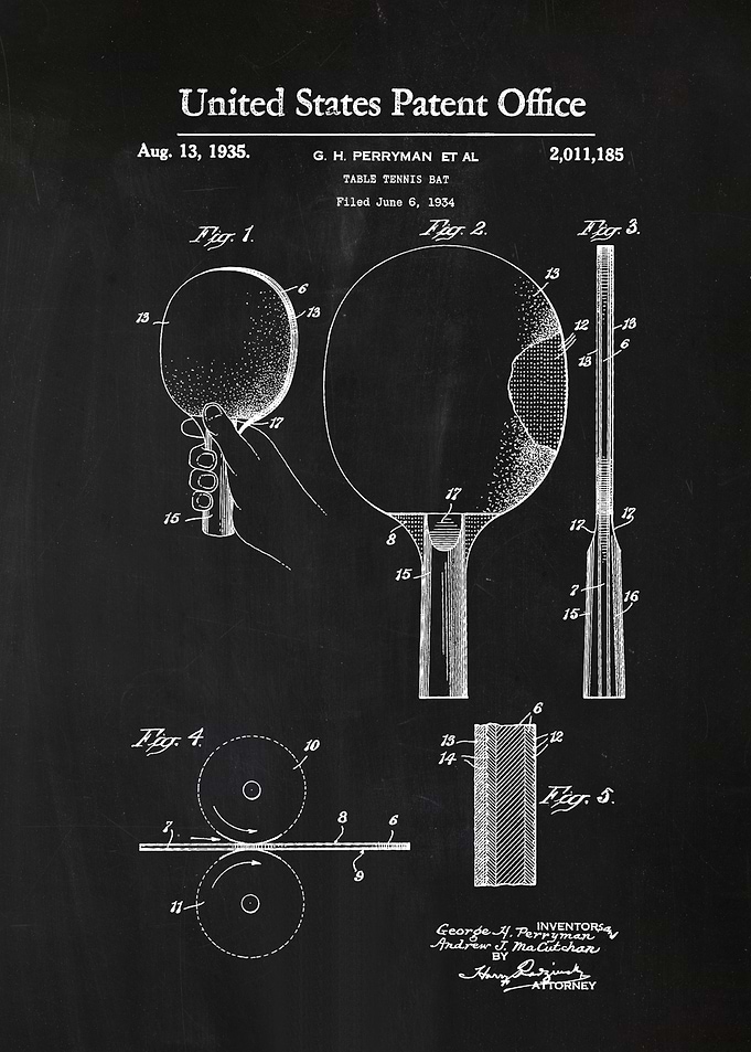 53 ing Pong Paddle Patent