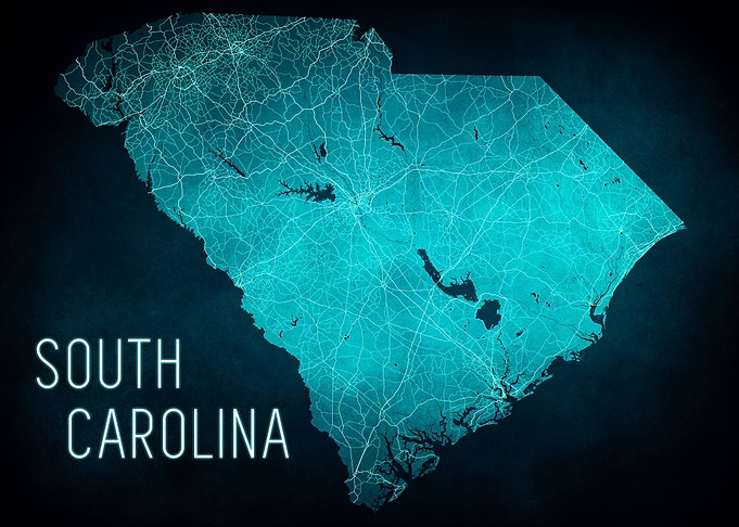 South Carolina State Map