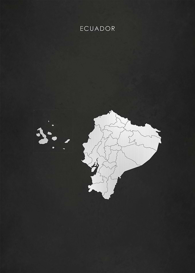 Silver Ecuador Map