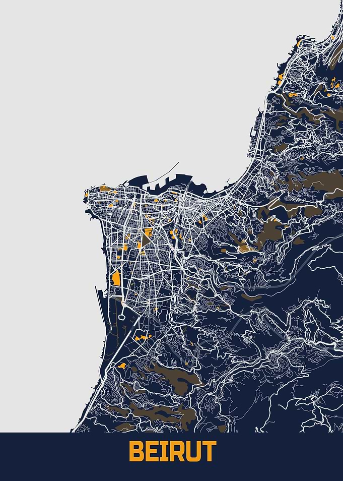 Beirut Bluefresh Map