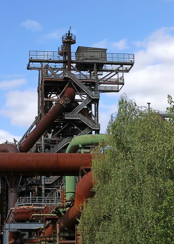 Industrial factory place