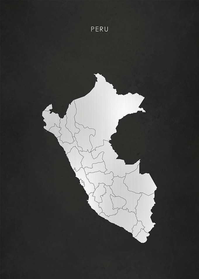 Silver Peru Map