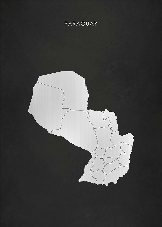 Silver Paraguay Map