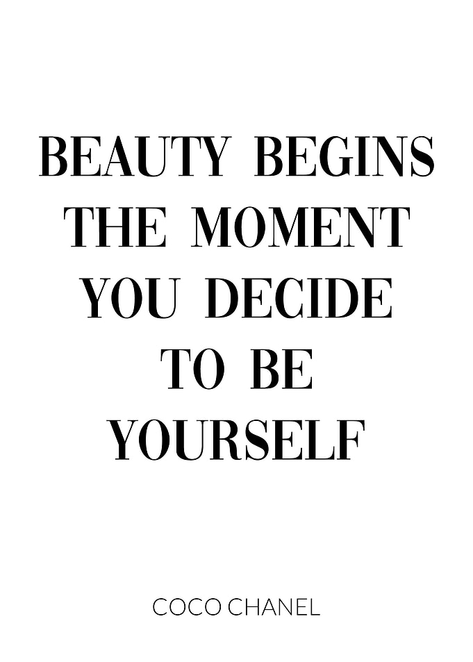 Coco Chanel Quote Beauty