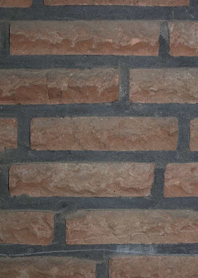 Retro red brick wall macro