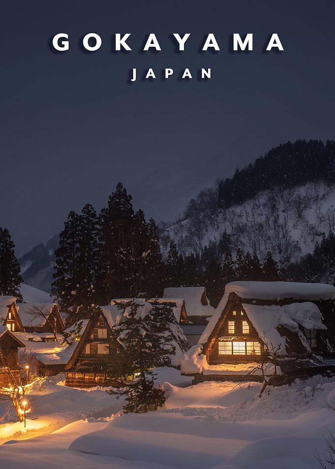 Gokayama Japan night