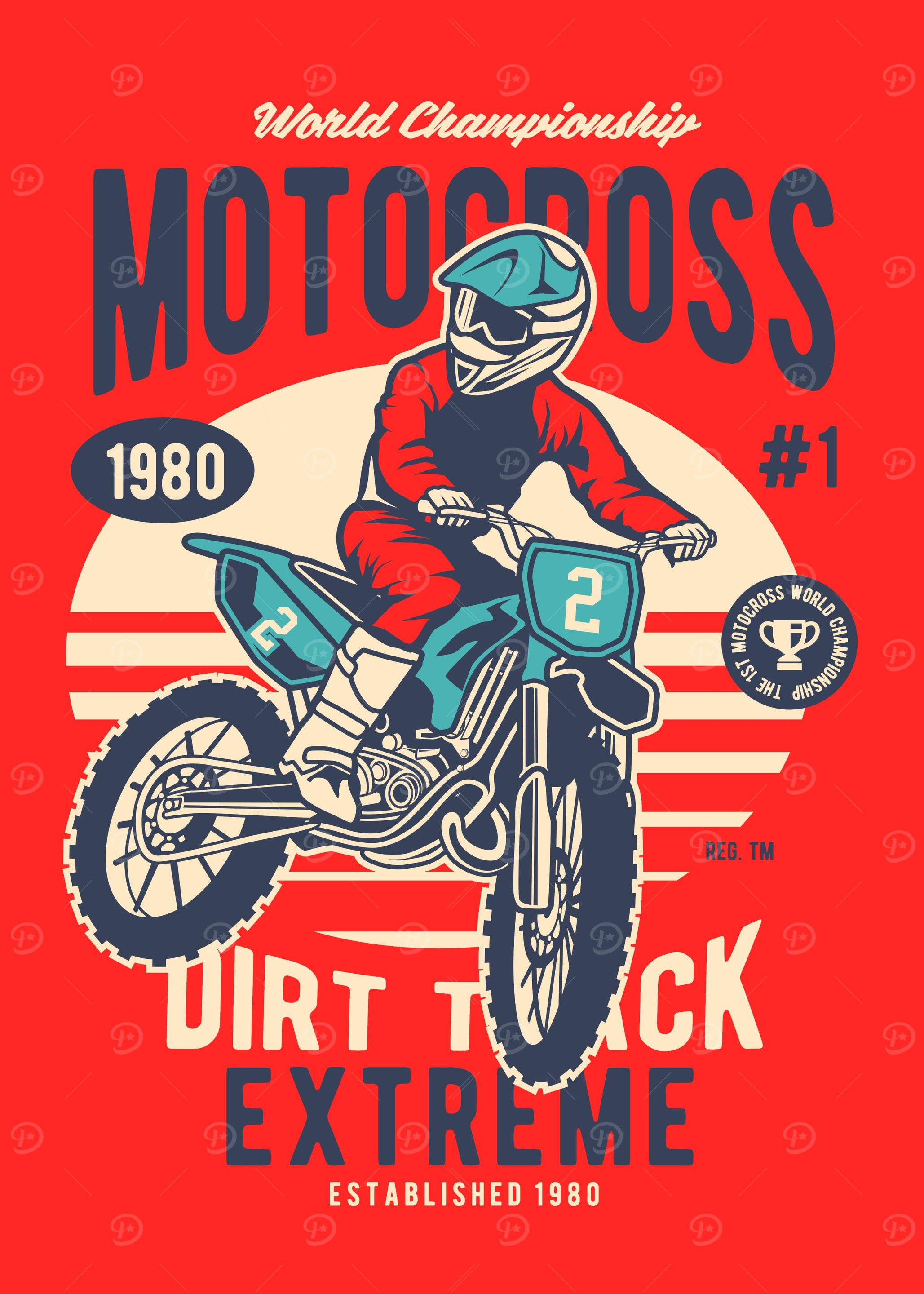 Motocross Dirt Track Logo