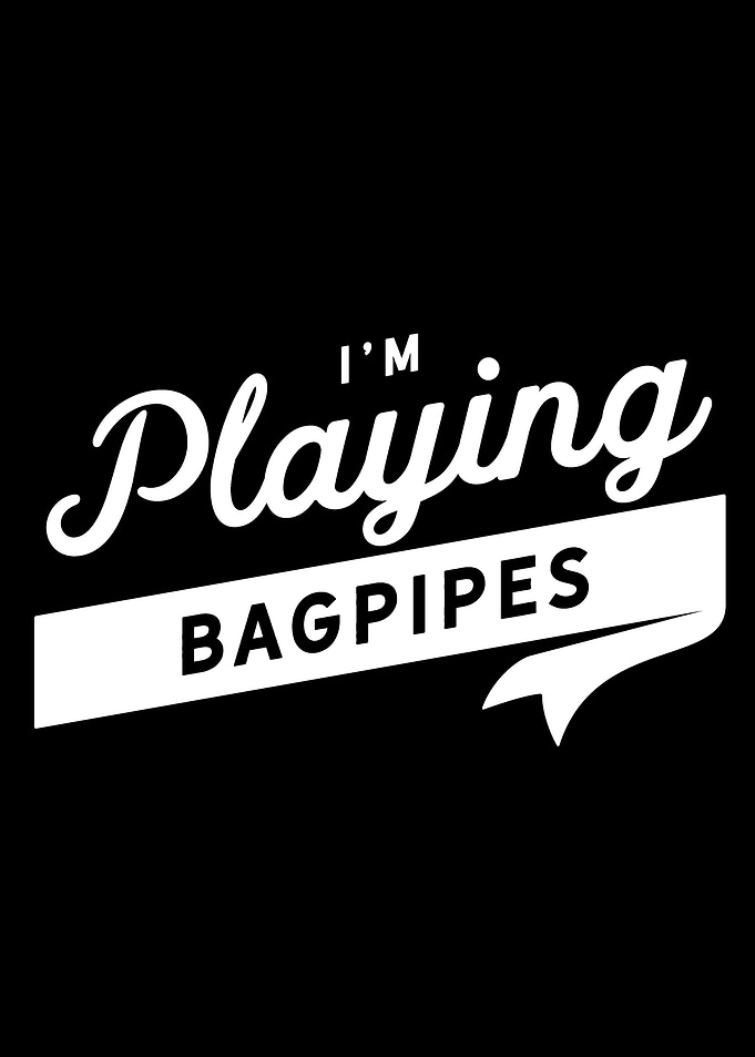 Playing Bagpipes