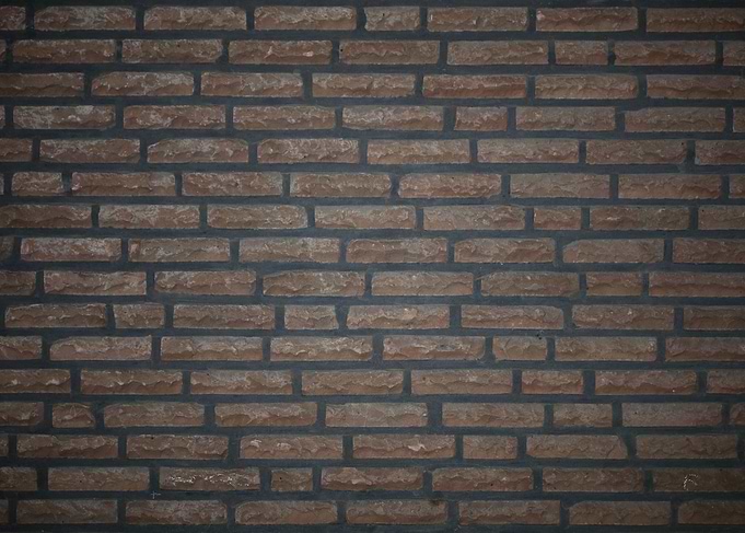 Retro red brick wall macro