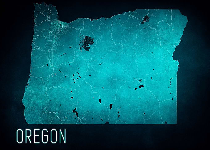 Oregon State Map