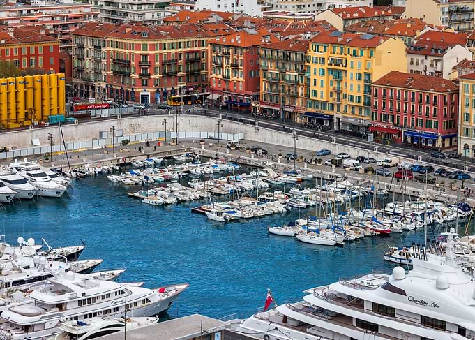 Port of Nice in France