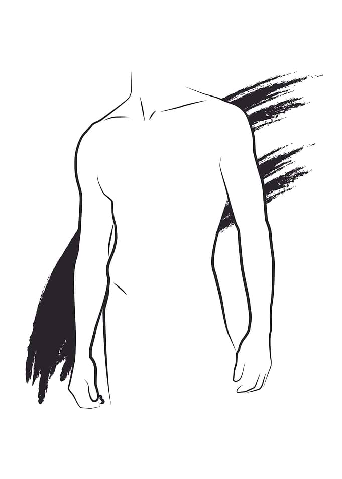 Line Art Male Figure