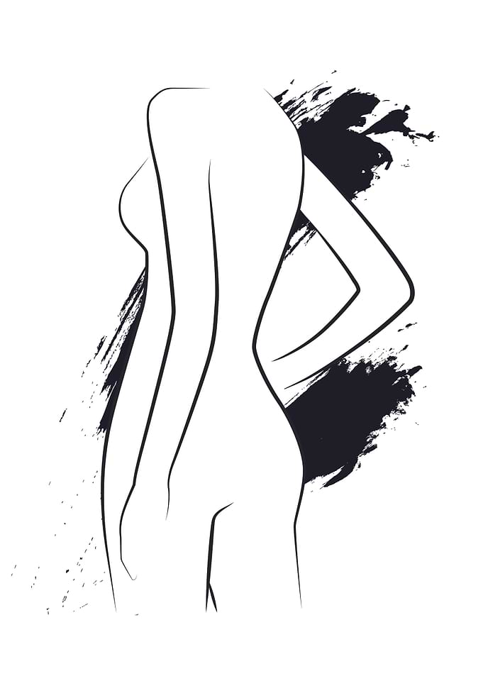 Line Art Female Figure
