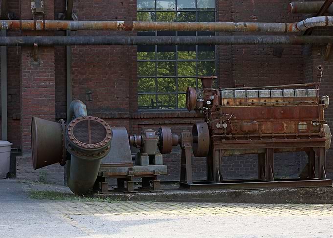 Industrial factory place