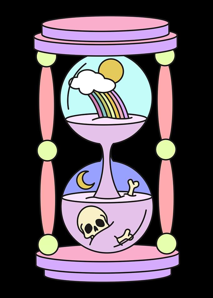 Pastel Goth Hourglass