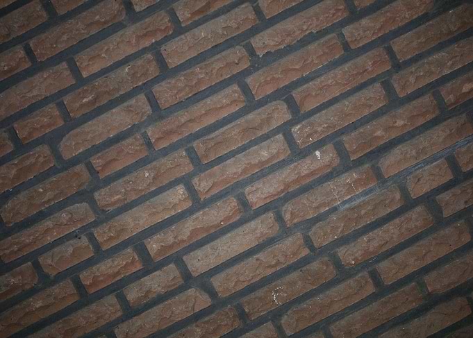 Retro red brick wall macro