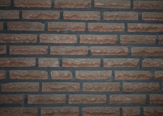 Retro red brick wall macro