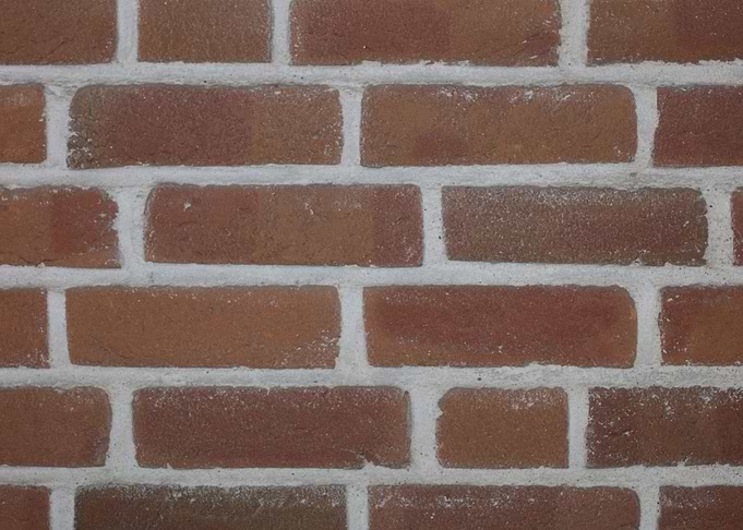 Retro red brick wall macro
