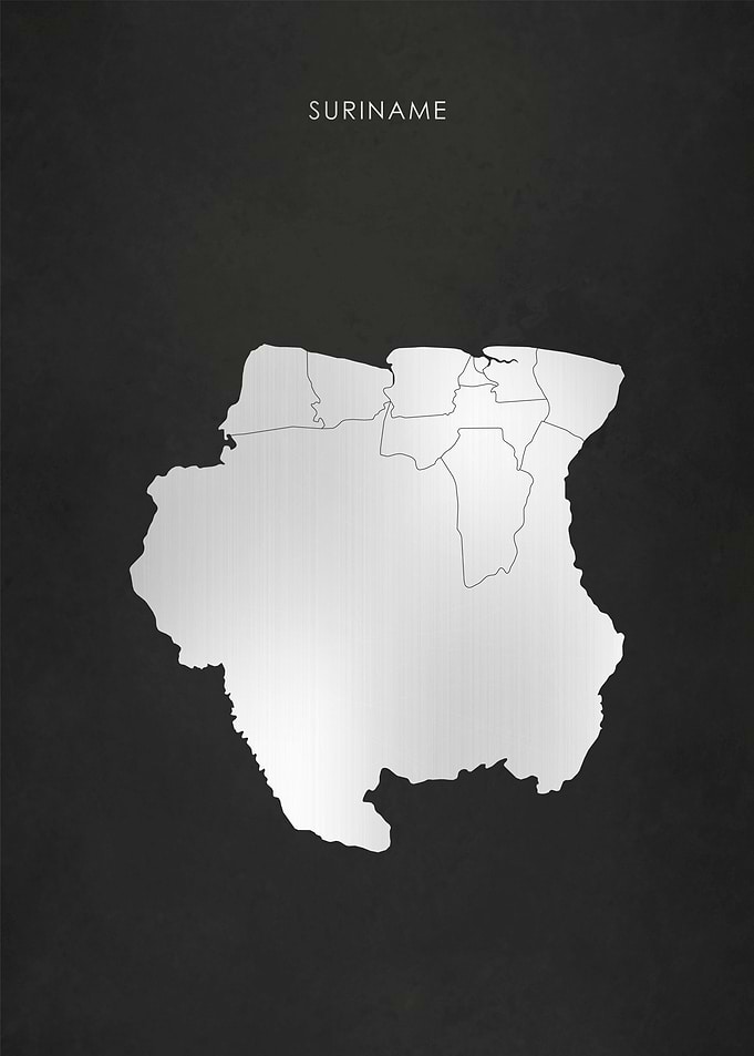 Silver Suriname Map