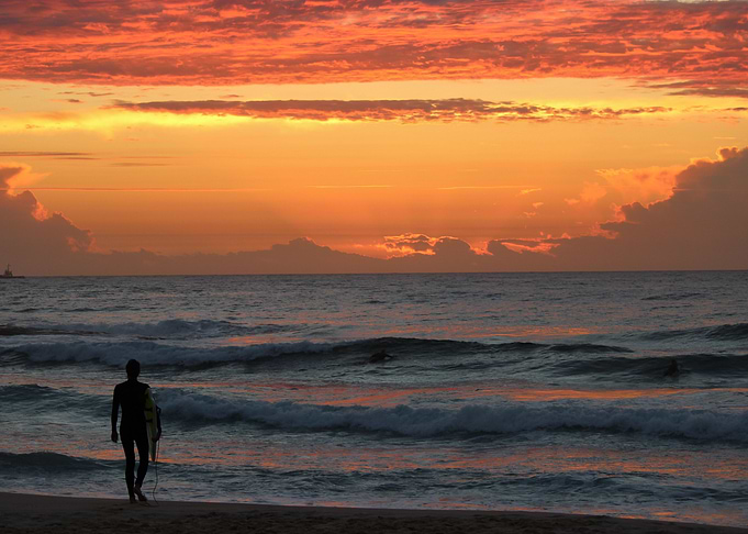 Alone on the shore