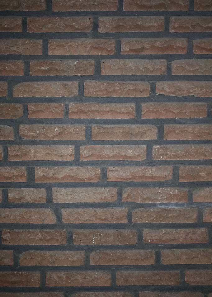 Retro red brick wall macro