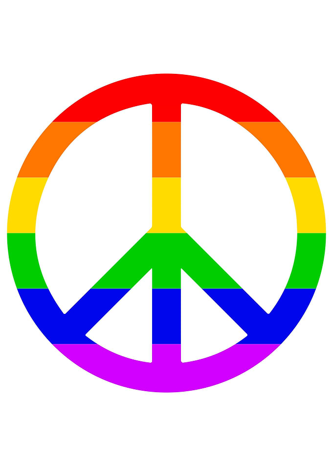 Rainbow Peace Sign