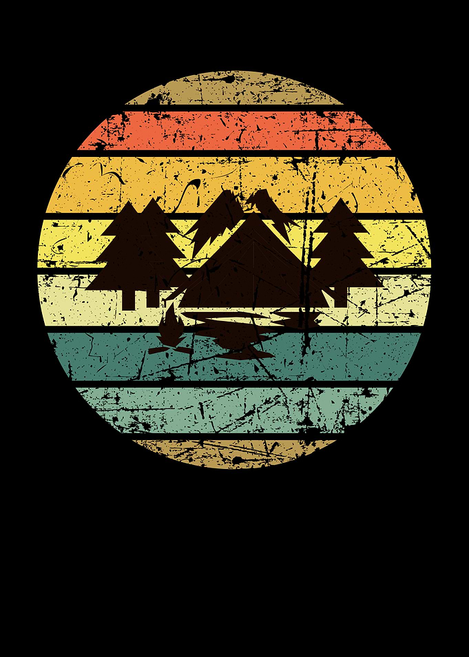 Vintage Retro Camping