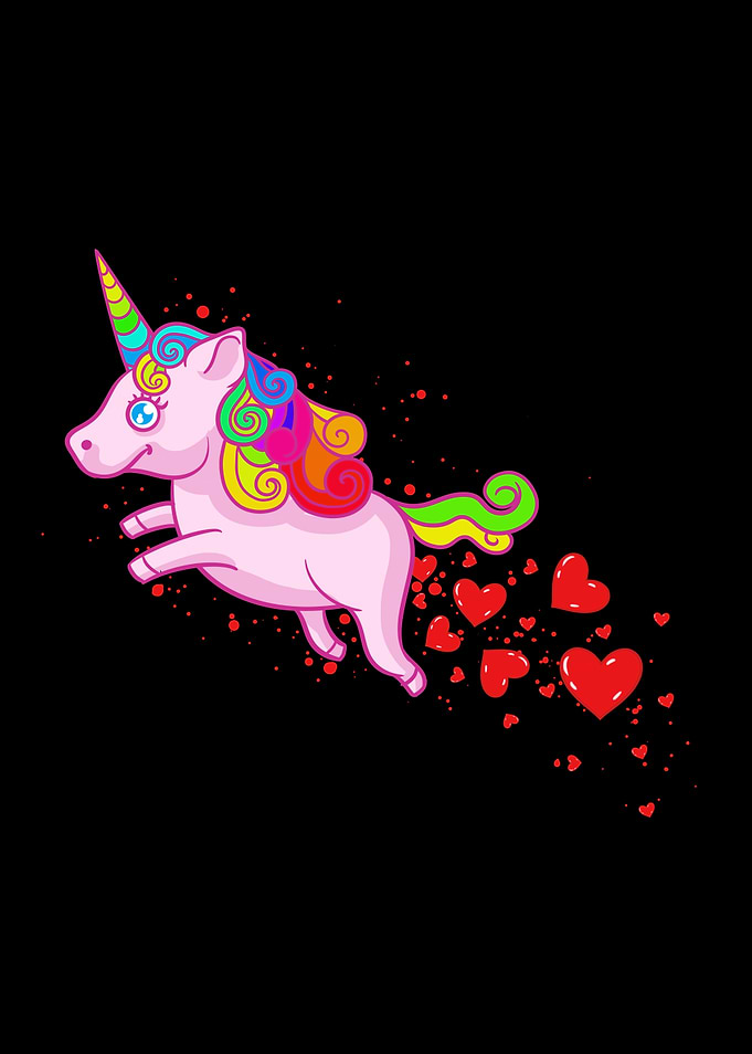 Unicorn spreading love