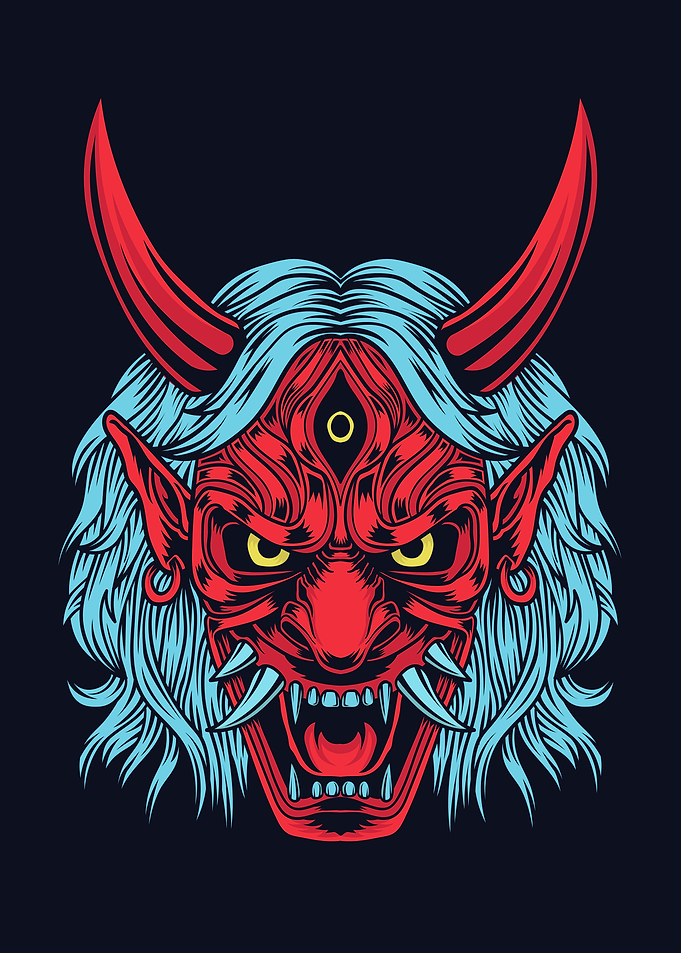 Japanese Hannya Demon Mask