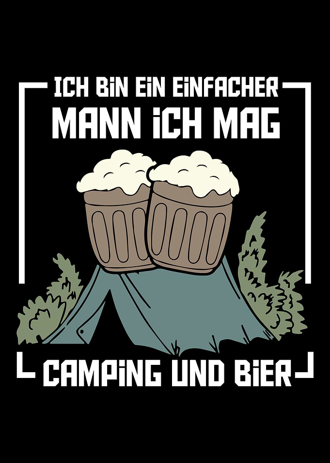 Camping Camper Beer