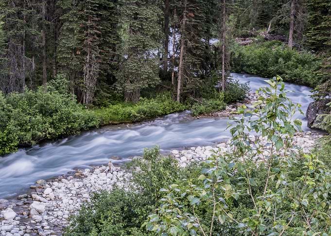 As the water flows by