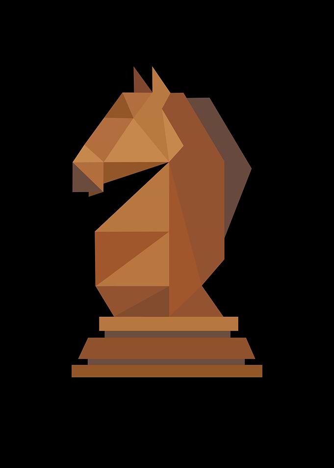 Chess Knight Cool Retro