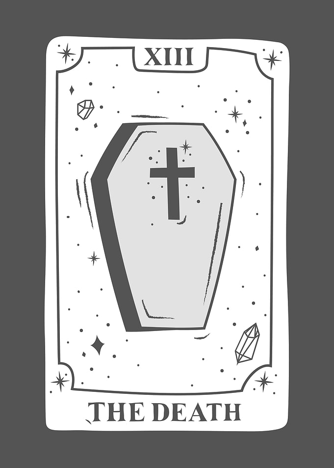 White Tarot Card THE DEATH