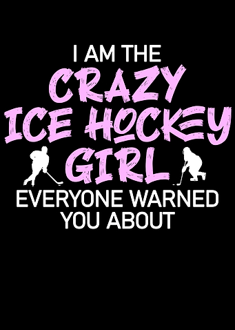 crazy ice hockey girl