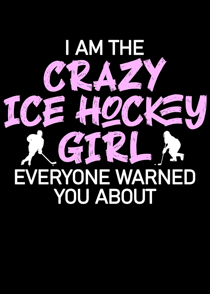 crazy ice hockey girl