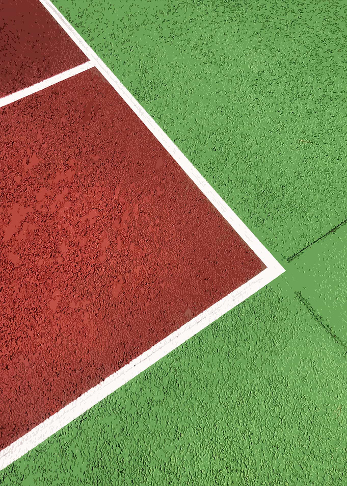 Red Tennis Court