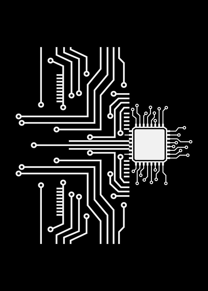PCB Board Traces Computer