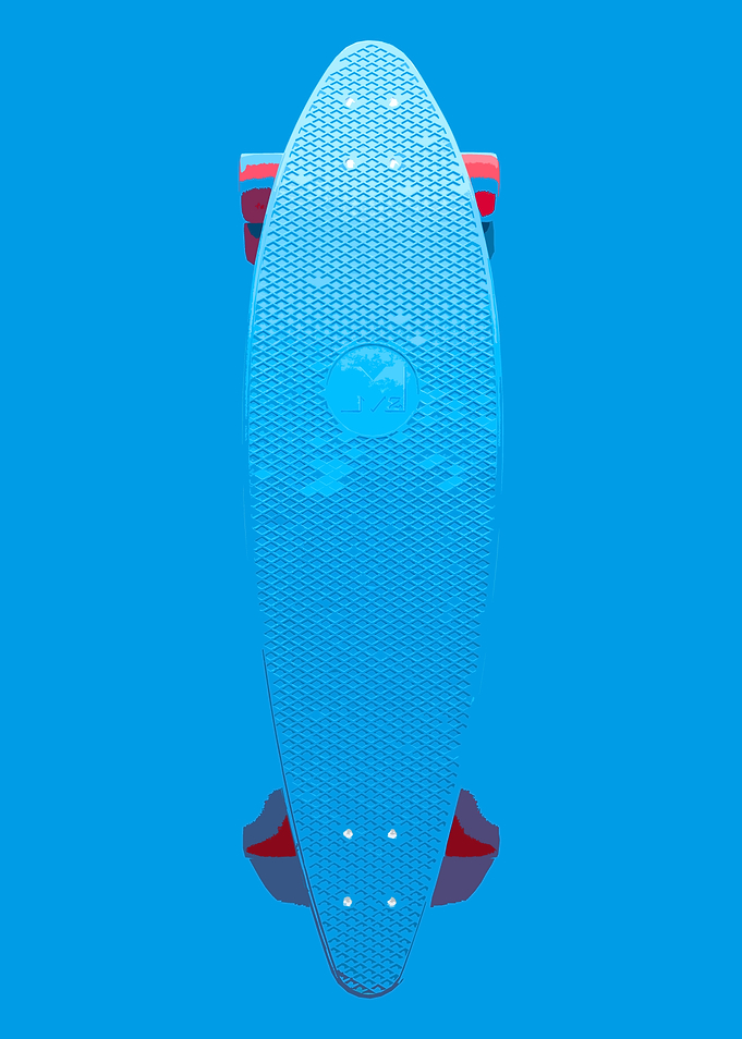 Blue Skateboard