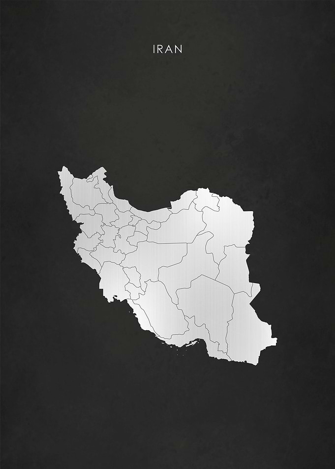 Silver Iran Map