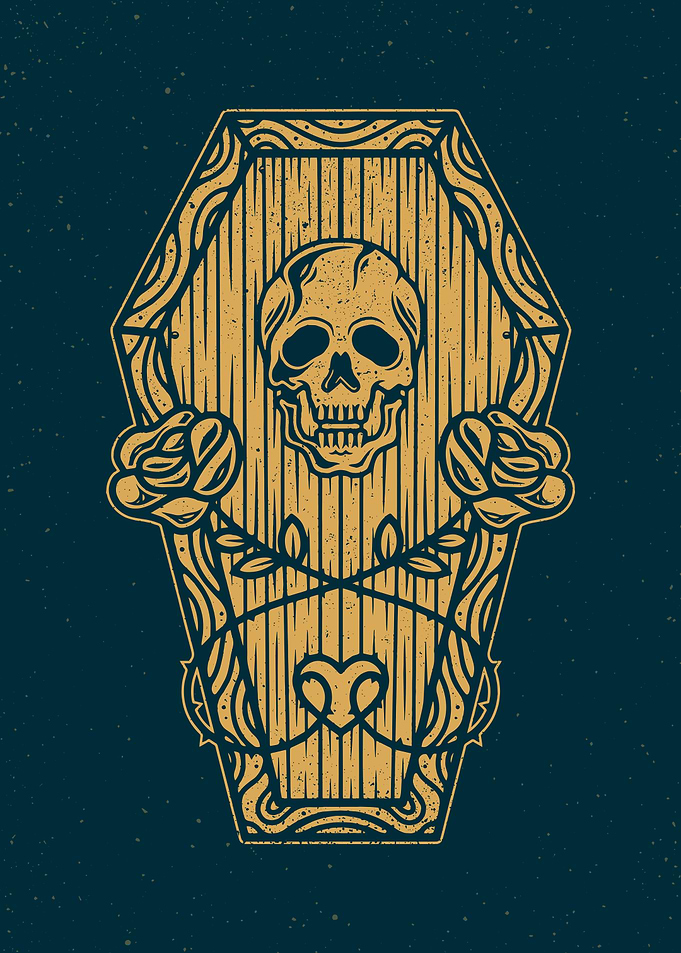 Skull Dead Roses Tattoo