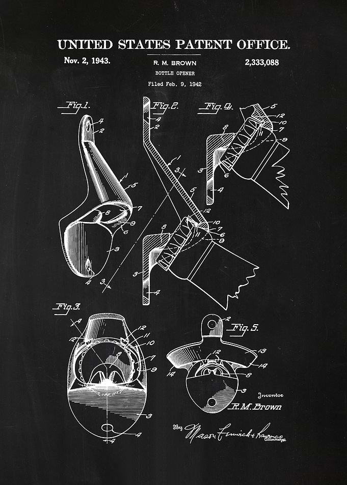 75 Bottle Opener Patent 1