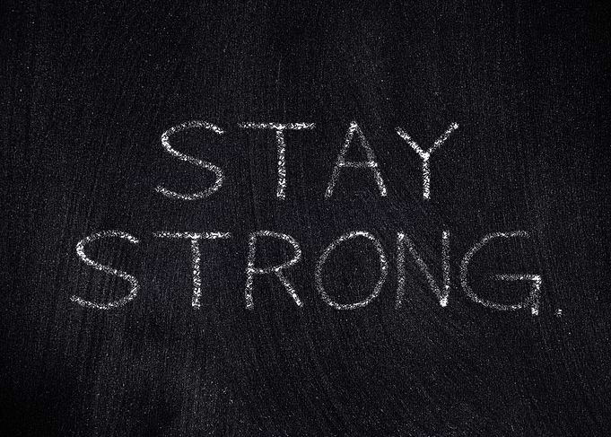 Blackboard text stay stron