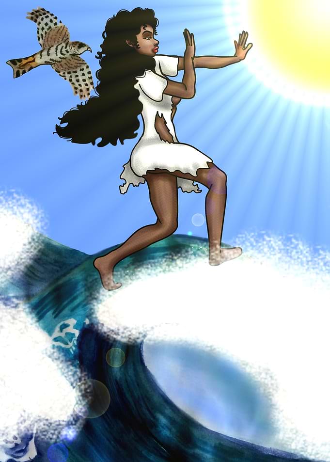 Surfing Girl