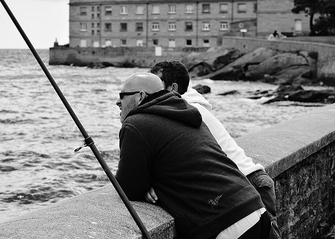 Wharf fishermen
