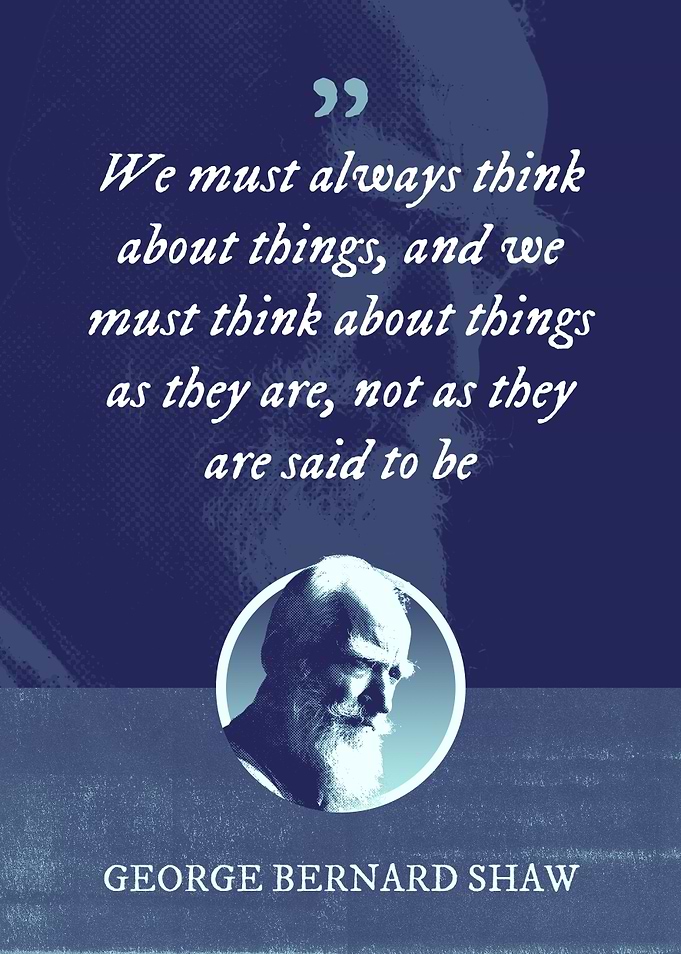 We must always think about