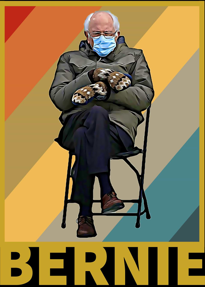 Bundled Up Bernie Meme