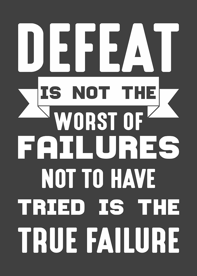 Defeat is not the worst