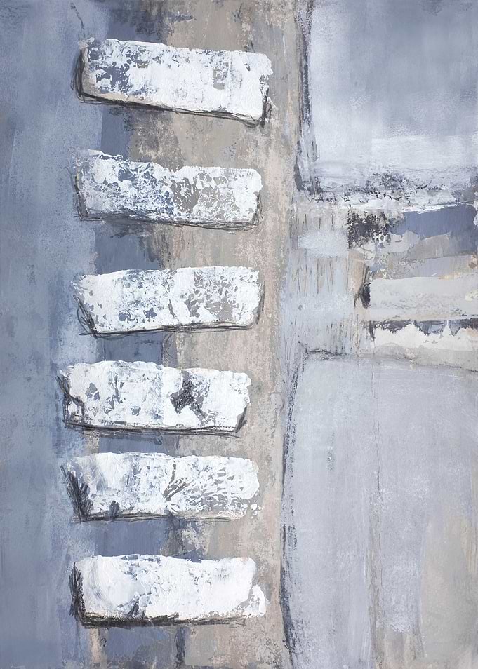 Light blue beige abstract