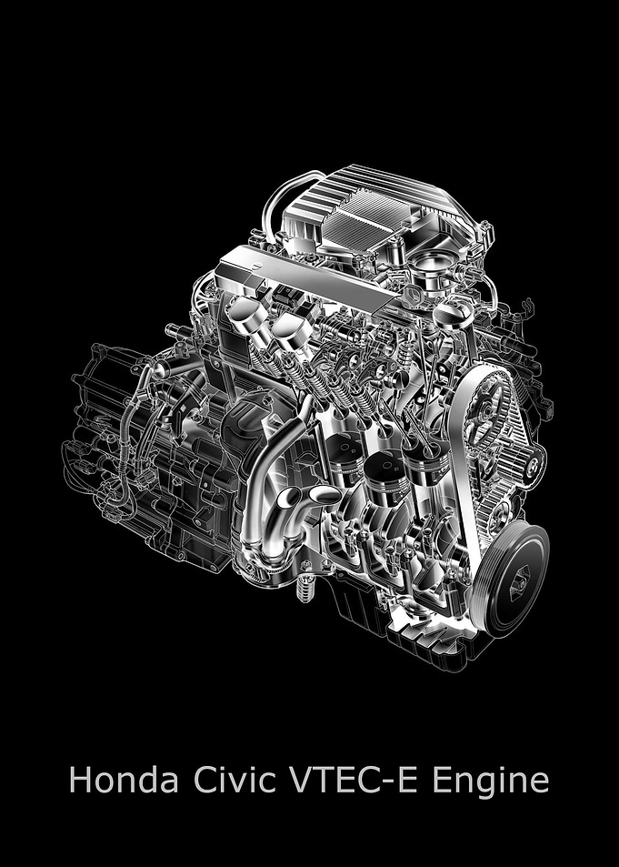 Honda Civic VTECE engine