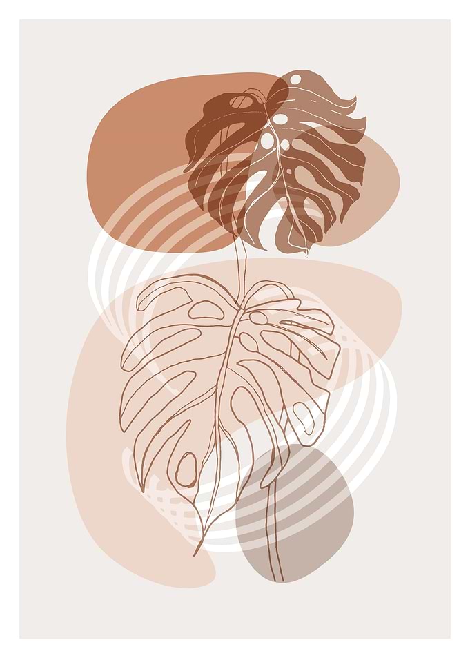 Minimal Boho Leaves